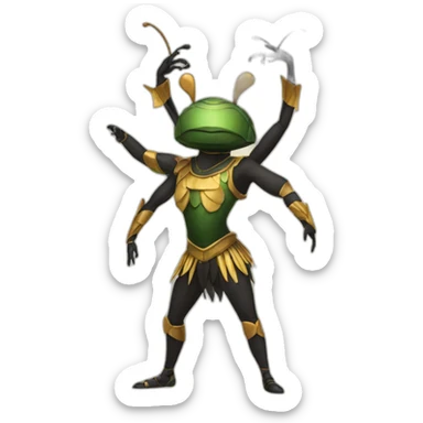 beetle dancer sticker