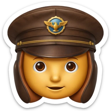 pilot hat sticker