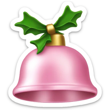 Light pink jingle bells  sticker