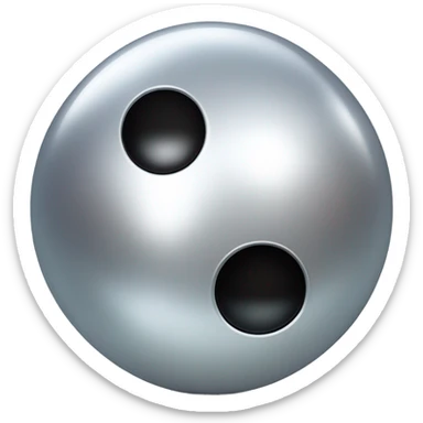 shiny metal ball that has the smooth, reflective surface of steel, with Kirby-style eyes—those simple, oval, black eyes with a white highlight, giving it a cute and expressive look. Now, this metal ball has four car wheels attached to it sticker