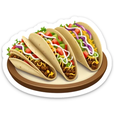 platter of tacos sticker