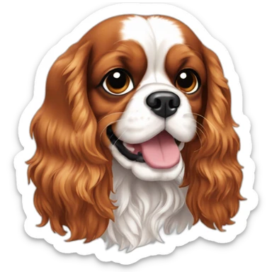 dog Cavalier King Charles Spaniel full body sticker