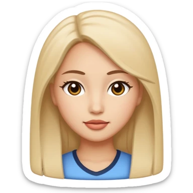pretty genmoji that looks like Katrina Kiaf sticker