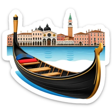 venice gondola sticker