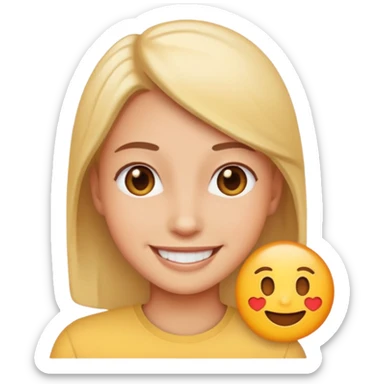 recreate this image in the emoji style sticker