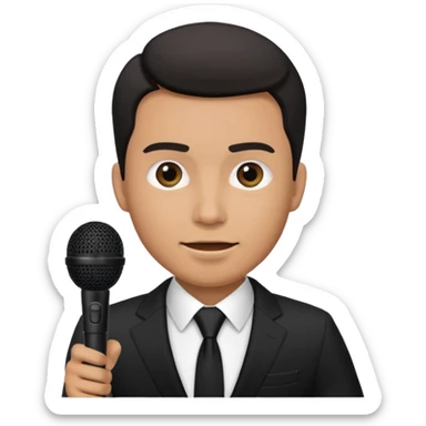 ramadan, man with microphone sticker