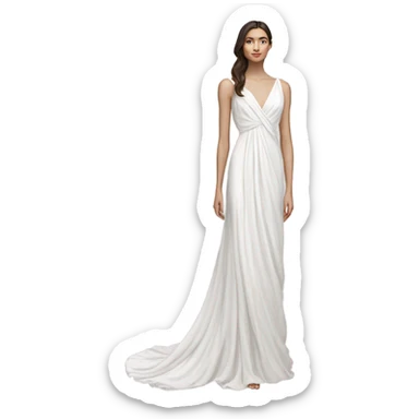 White dress sticker