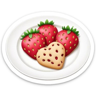two strawberry cookies  sticker