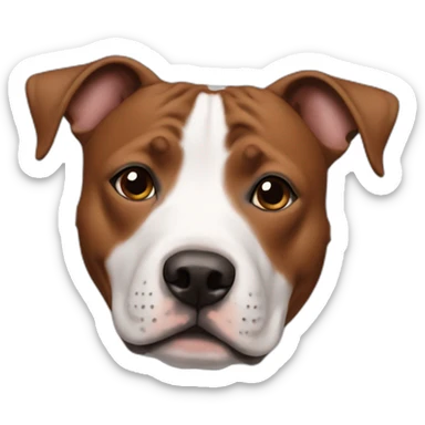 Staffie marron sticker