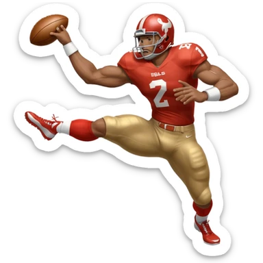 heisman trophy stiff arm sticker