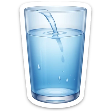 glass of water sticker