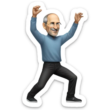 Steve jobs doing the nae nae sticker