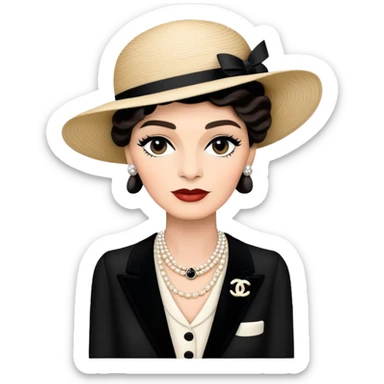 Coco Chanel poster  sticker