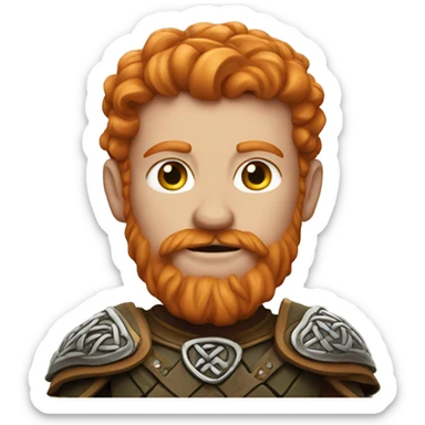 Celtic warrior ginger sticker
