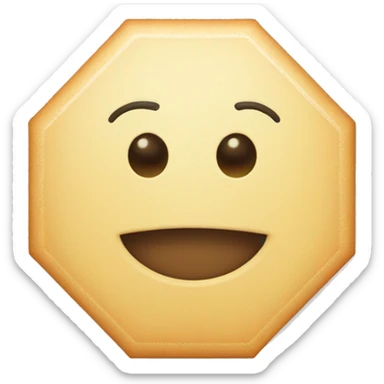 Hexagon with the letter V in the middle sticker