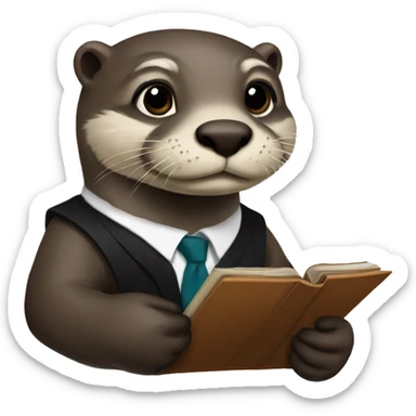 otter-lawyer sticker