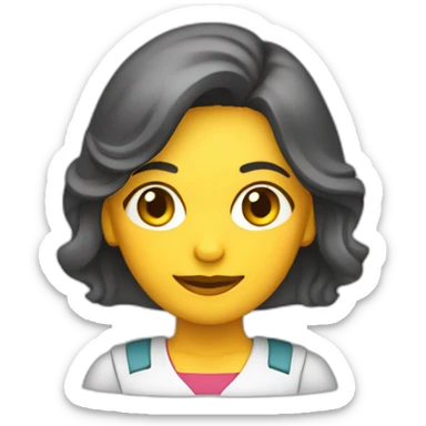 Mujer mecánico arreglando automóvil  sticker