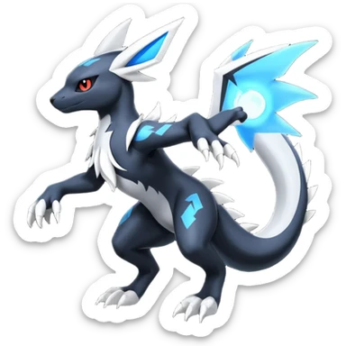 Salandit-Zekrom-Umbreon-Silvally-fusion (full body) sticker