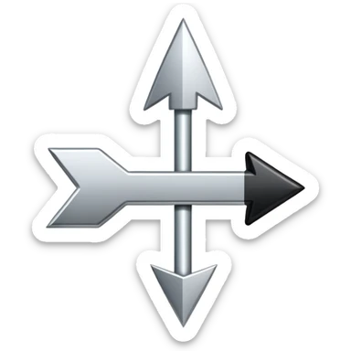 an arrow pointing upward with the word ARISE sticker