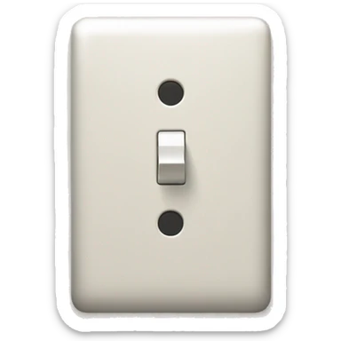 Light switch on sticker