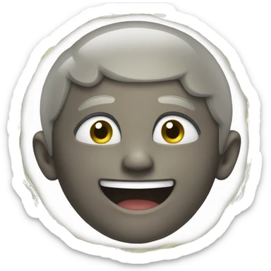 The boy laughs because he has no money sticker