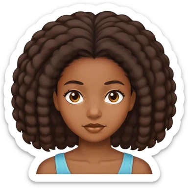 Black girl with 4c sticker