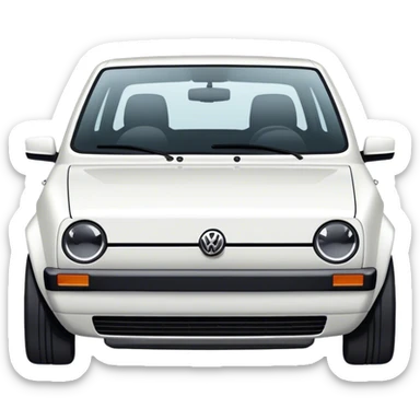 Volkswagen Golf white  sticker