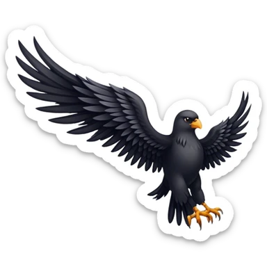 Anger's wing sticker