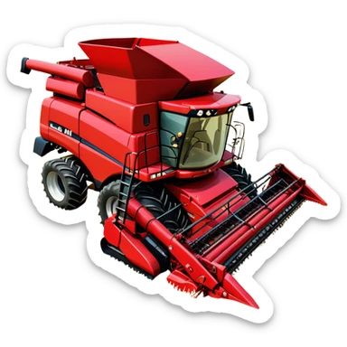 Combine Harvester - Case IH 8250 (Model Year: 2022) (Iconic colour: Red) sticker