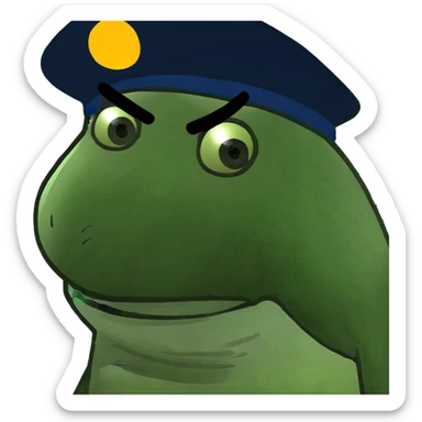 face saying wtf sticker