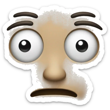 Smirking, one eye closed  sticker