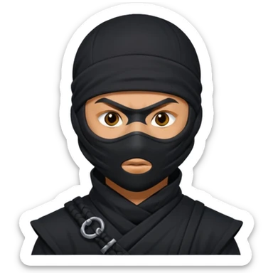 Erkek ninja sticker