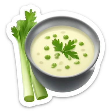 Celery soup sticker