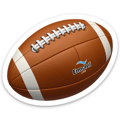 Rugby ball sticker