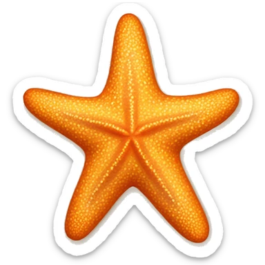 orange starfish sticker