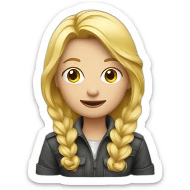 photographe blond sticker