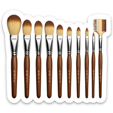 artist brushes sticker