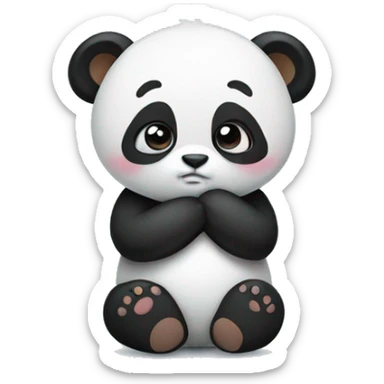 Panda saying “I’m sorry” sticker