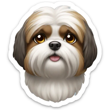 Shitzu dog sticker