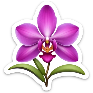 Orchid emoji sticker