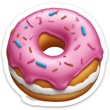 coquette donut sticker