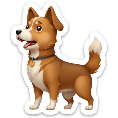 perro ladrando sticker