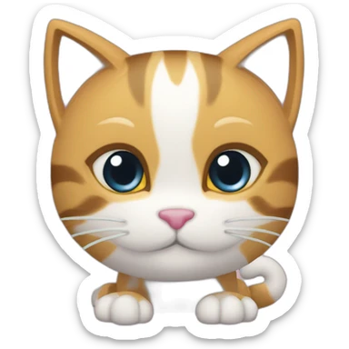 Kitty cat cat kit cat toy box toy cat box cat toys  sticker