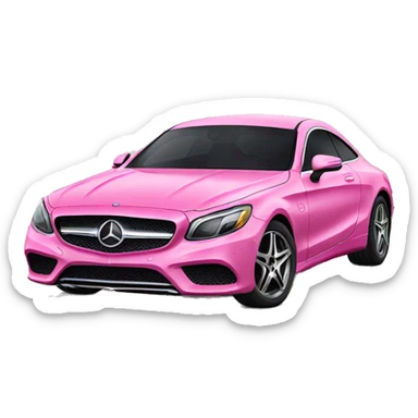Pink Mercedes  sticker