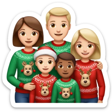 Family Christmas  sticker