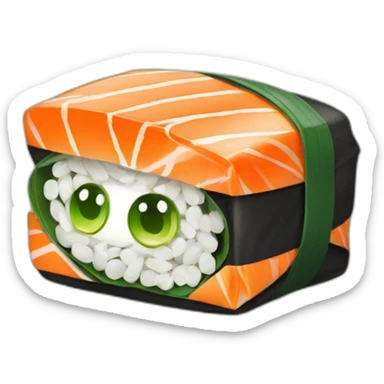sushi-wrapped-in-money sticker