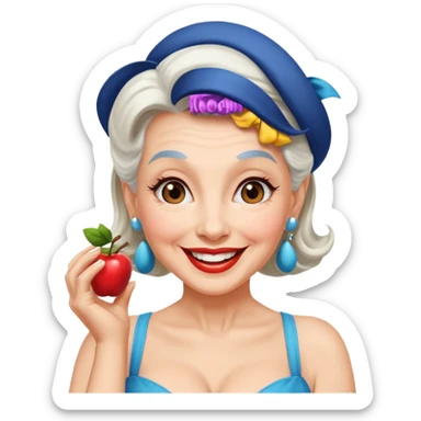 Elderly pinups girls sticker