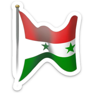 Syrian flag sticker