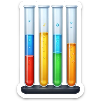 Test tubes sticker