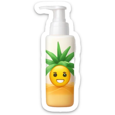 Sunscreen spf on the front of the lotion sticker